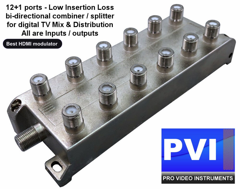 Best HDMI modulator coaxial combiner splitter for digital TV channel distribution multi modulator combining