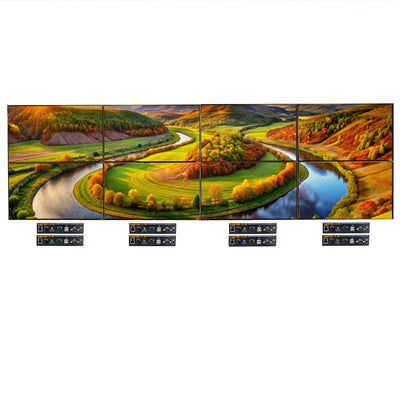 VuMATRIX 4K Video Wall 4x2 — 8-Display HDMI-over-IP Wall Kit