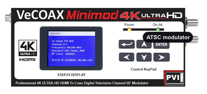 MINIMOD-4K upgrade - full 4K ATSC modulator over coax