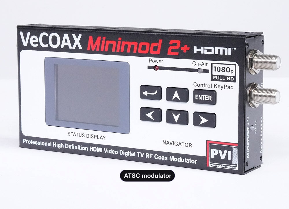 ATSC modulator professional build quality right side ventilation