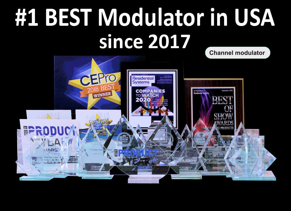 Best Channel modulator award winner since 2017 - VeCOAX MINIMOD 2+