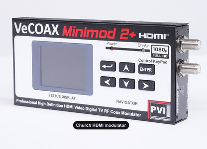 Church HDMI modulator professional build quality right side ventilation