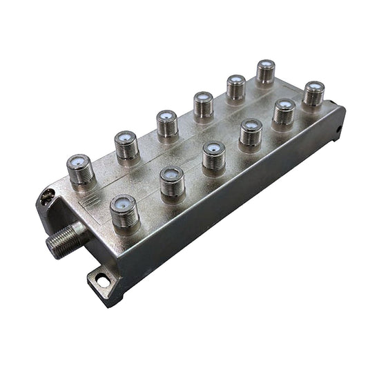 Coax combiner splitter 13-port bidirectional TV coax mixer for HDMI modulators — clean product view on white background