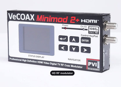 HD RF modulator professional build quality right side ventilation