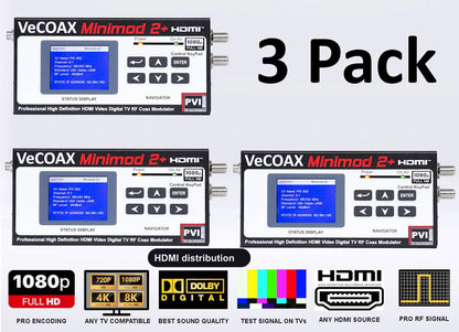HDMI distribution 3-pack bundle deal - three MINIMOD 2+ units