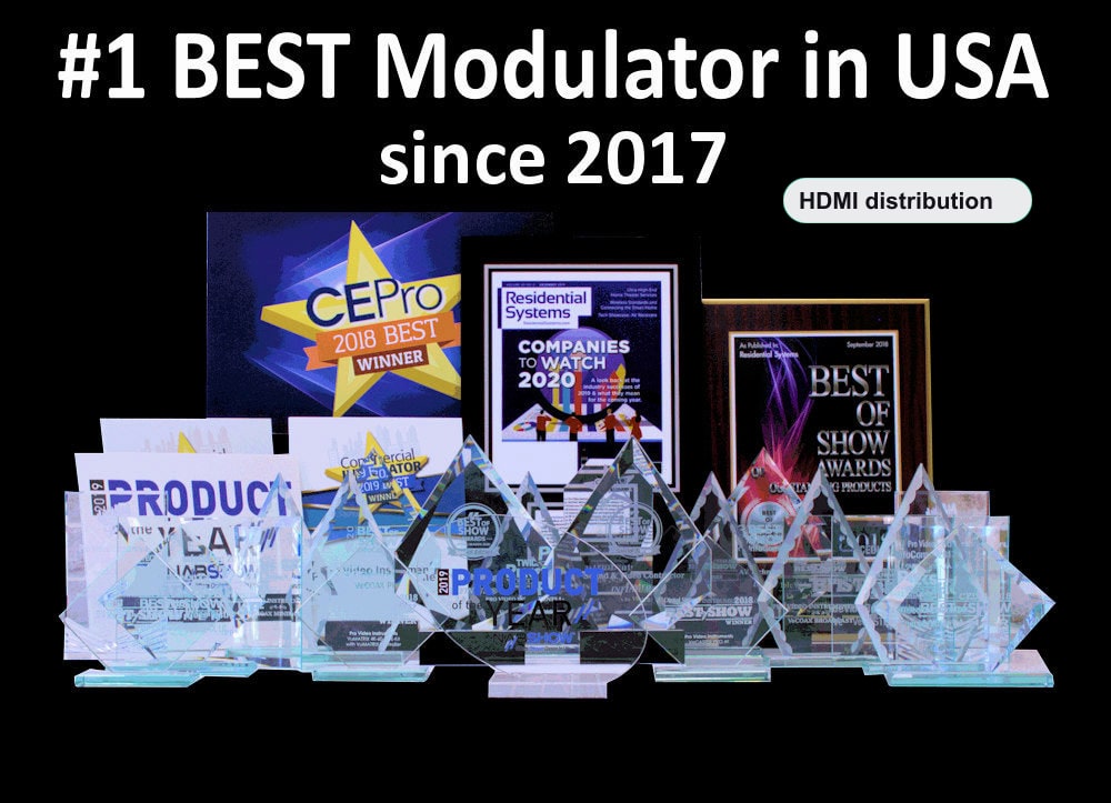 Best HDMI distribution award winner since 2017 - VeCOAX MINIMOD 2+