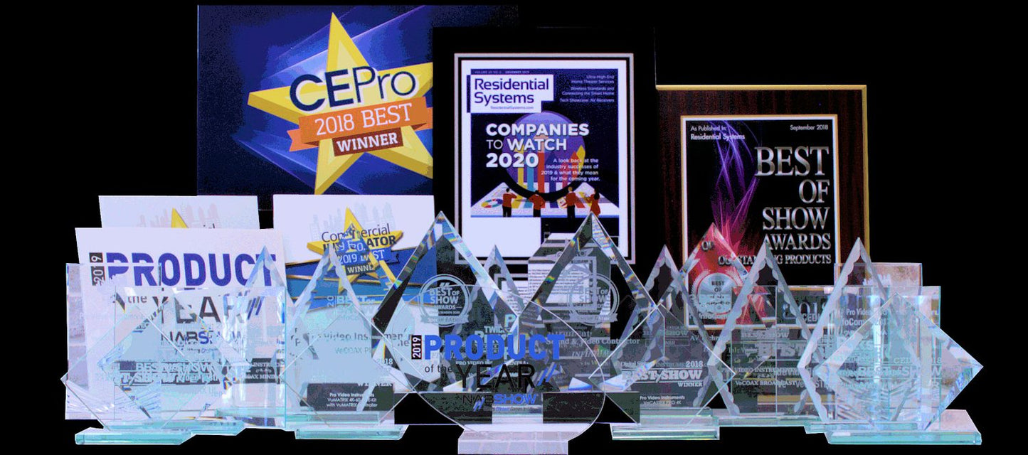 HDMI modulator VeCOAX MINIMOD 2+ multiple industry awards NAB CE Pro CEDIA