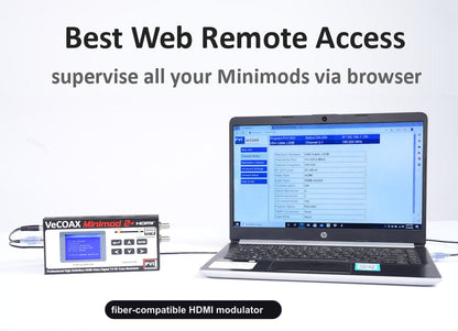 fiber-compatible HDMI modulator web browser remote control from PC tablet smartphone