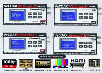 HDMI to coax modulator 4-pack bundle deal - four MINIMOD 2+ units