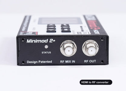 HDMI to RF converter coaxial RF output connector for TV distribution