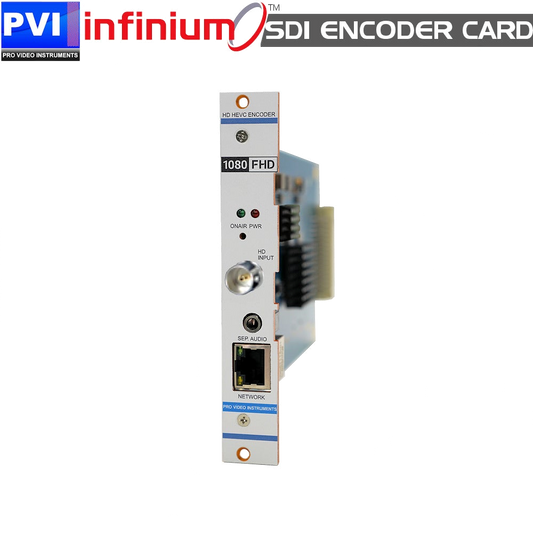 INFINIUM 3G-SDI HEVC HD encoder card front view