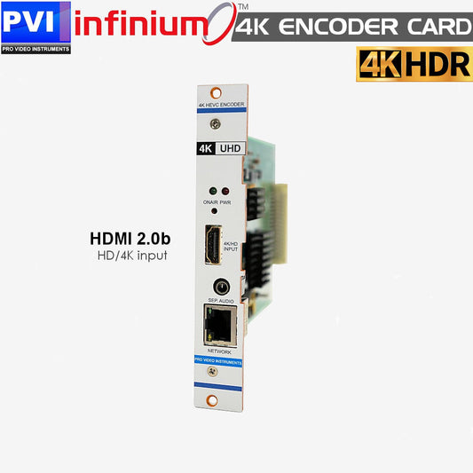 INFINIUM 4K30 HDMI HEVC encoder card hardware for live IP streaming IPTV