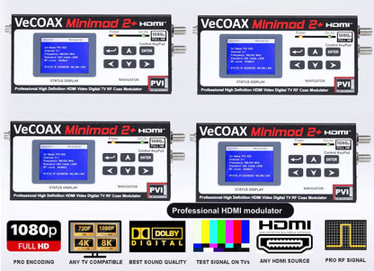 Professional HDMI modulator 4-pack bundle deal - four MINIMOD 2+ units