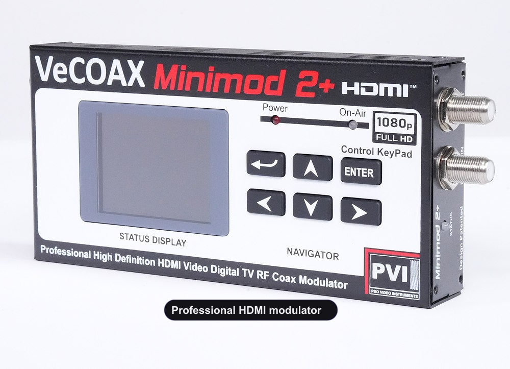 Professional HDMI modulator professional build quality right side ventilation