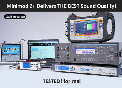 QAM modulator broadcast-grade Dolby Digital AC-3 audio test results