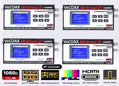 RF modulator 4-pack bundle deal - four MINIMOD 2+ units