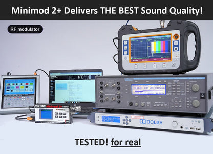 RF modulator broadcast-grade Dolby Digital AC-3 audio test results