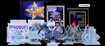 TV modulator VeCOAX MINIMOD 2+ multiple industry awards NAB CE Pro CEDIA