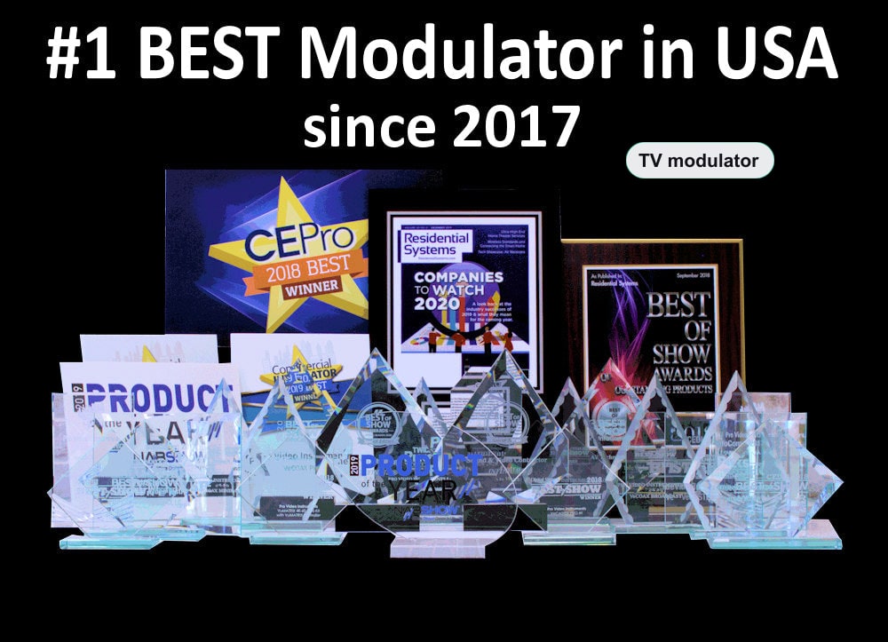 Best TV modulator award winner since 2017 - VeCOAX MINIMOD 2+