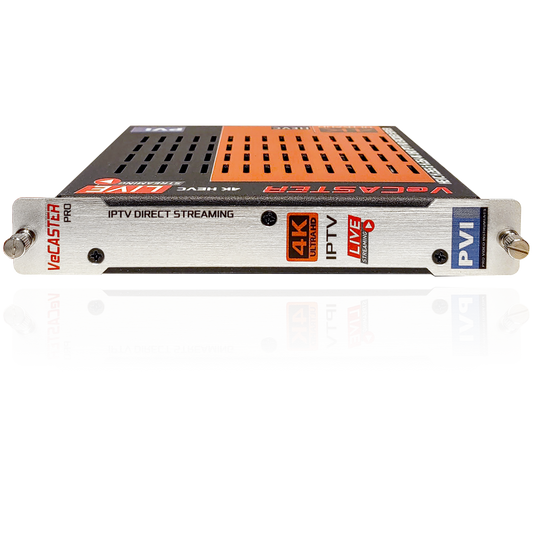 VeCASTER 4K HEVC IPTV encoder front view
