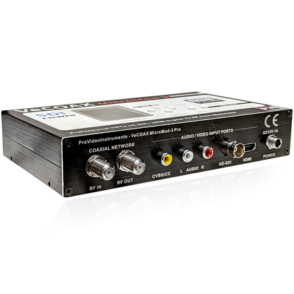 VeCOAX MICROMOD-3 SDI — 3G-SDI HDMI AV universal inputs angled product view