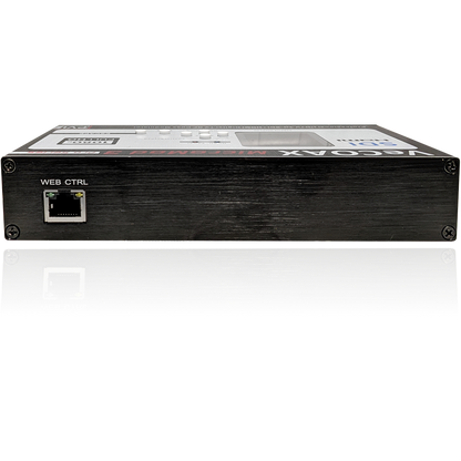 VeCOAX MICROMOD-3 SDI — compact EMI-shielded metal enclosure top view