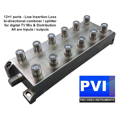VeCOAX MICROMOD-3 SDI — Coax combiner splitter 13-port bidirectional TV coax mixer for HDMI modulators