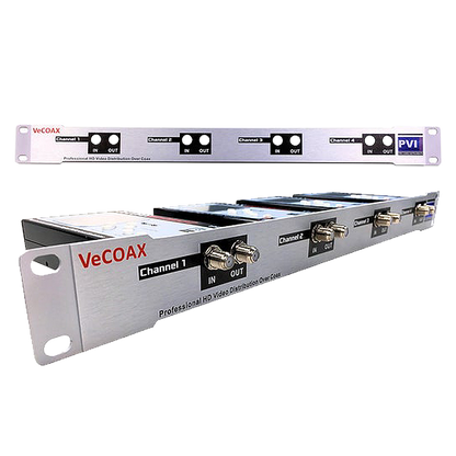 VeCOAX MICROMOD-3 SDI — 1RU rack panel for HDMI modulators holding up to 4 VeCOAX MINIMOD units
