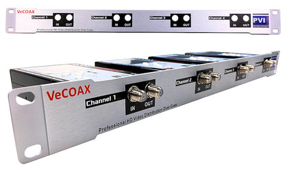 MINIMOD-2+ 3-Pack — HDMI modulator rack mount 4 channels in single 1RU panel