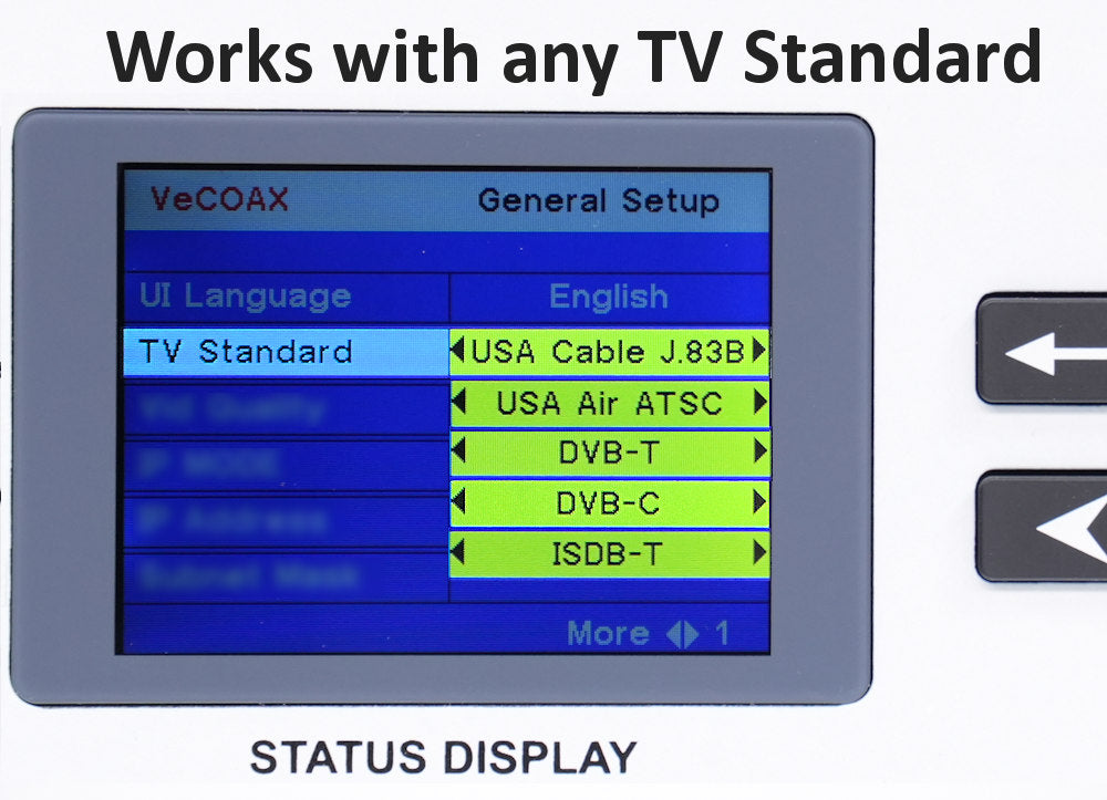 MINIMOD-2+ 4-Pack — HDMI modulator universal TV standards QAM ATSC DVB-T DVB-C ISDB-T