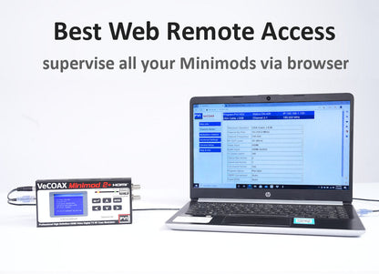 MINIMOD-2+ 4-Pack — HDMI modulator web browser remote control from PC tablet smartphone