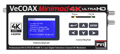 MINIMOD-2+ 4-Pack — MINIMOD-4K upgrade - full 4K HDMI modulator over coax