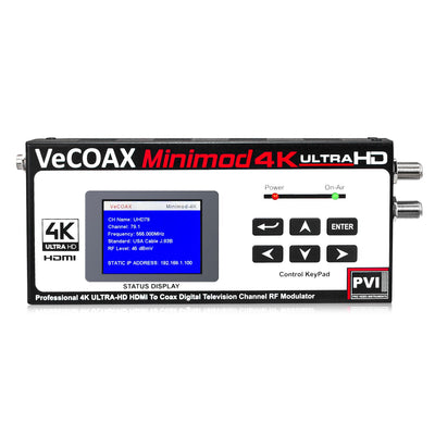 VeCOAX MINIMOD 4K — Ultra-HD HDMI RF Modulator Over Coax