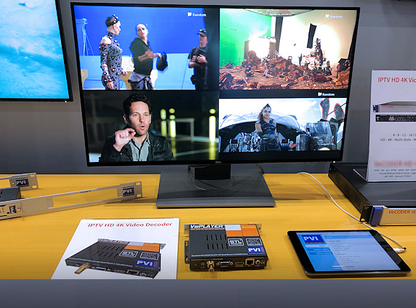 VePLAYER QUAD multi-stream quad mosaic monitoring and video wall demo