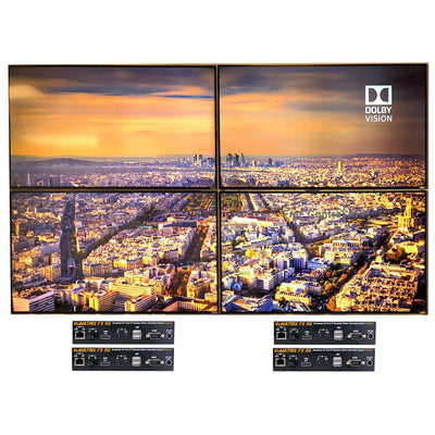 VuMATRIX 4K Video Wall 2x2 — 4-Display HDMI-over-IP Wall Kit